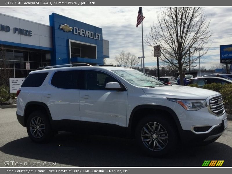 Summit White / Jet Black 2017 GMC Acadia SLT AWD