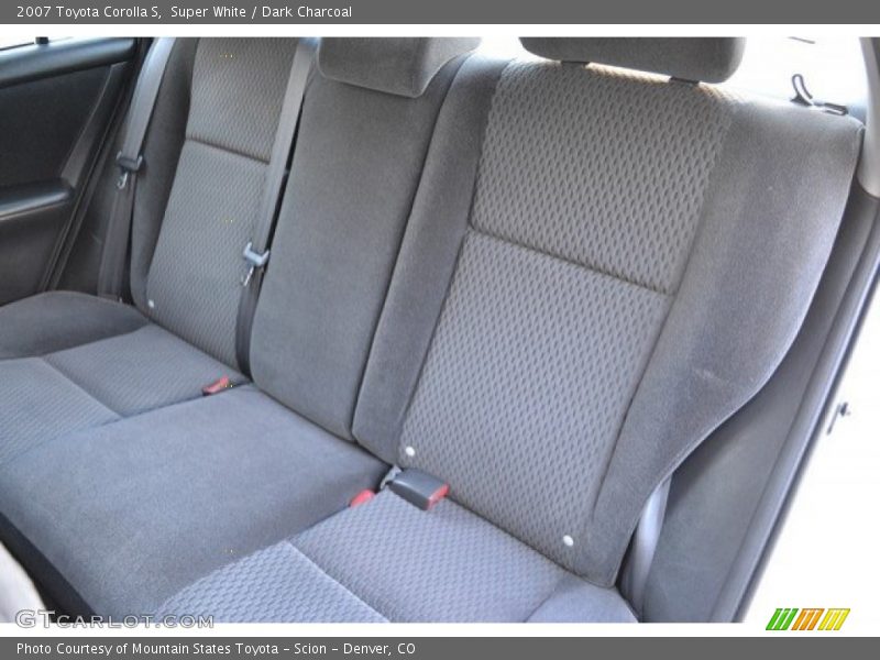 Super White / Dark Charcoal 2007 Toyota Corolla S