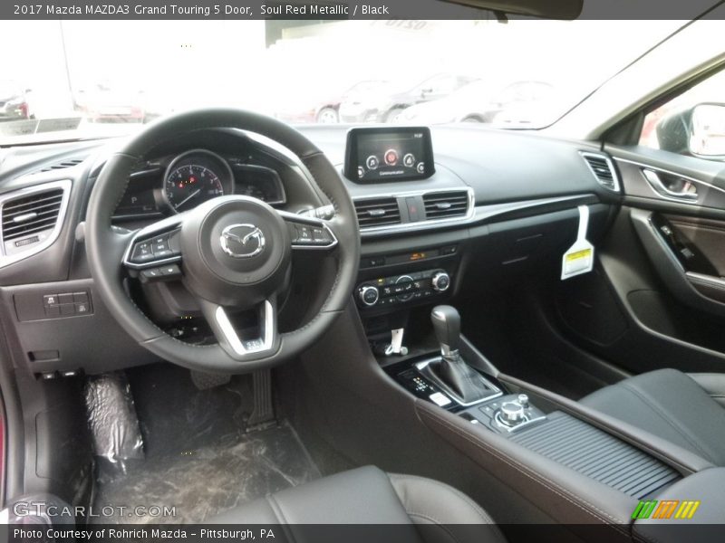 Soul Red Metallic / Black 2017 Mazda MAZDA3 Grand Touring 5 Door