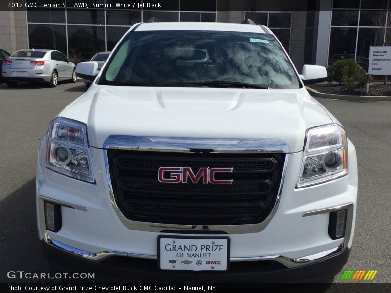 Summit White / Jet Black 2017 GMC Terrain SLE AWD