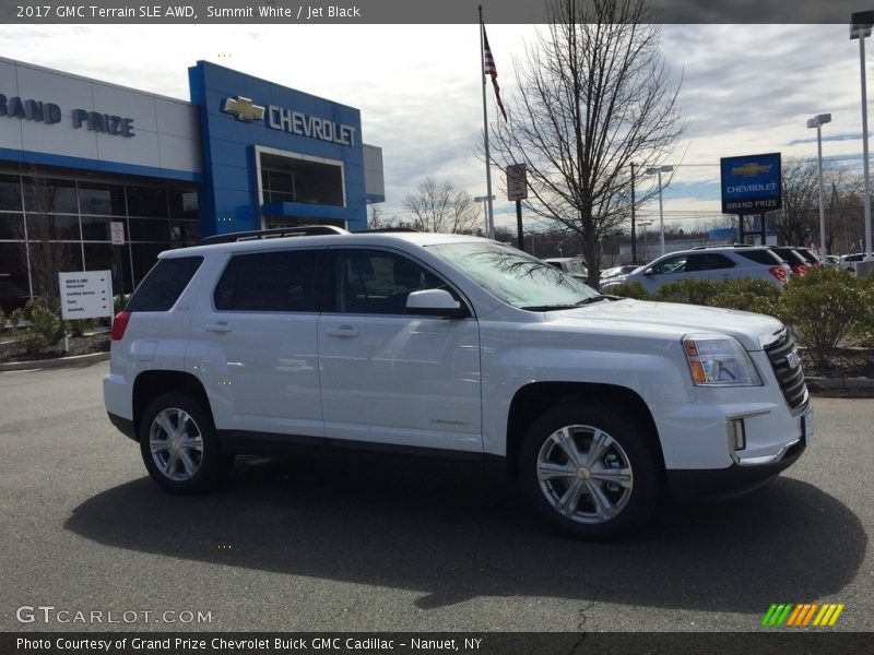 Summit White / Jet Black 2017 GMC Terrain SLE AWD