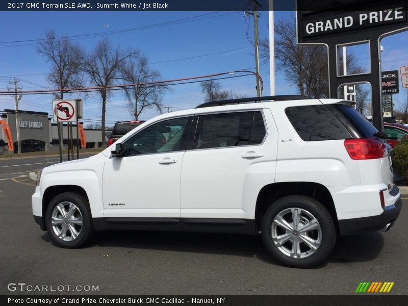 Summit White / Jet Black 2017 GMC Terrain SLE AWD