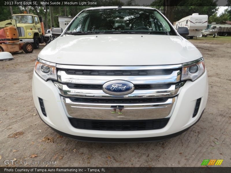 White Suede / Medium Light Stone 2013 Ford Edge SE