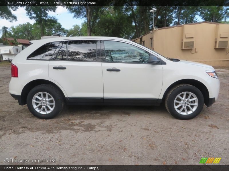 White Suede / Medium Light Stone 2013 Ford Edge SE