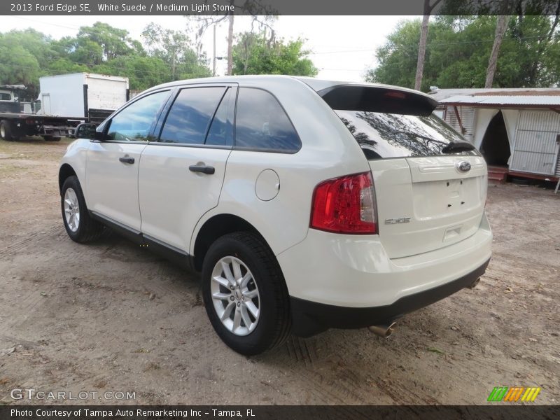 White Suede / Medium Light Stone 2013 Ford Edge SE