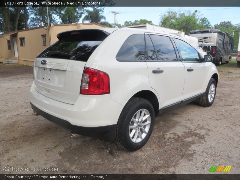 White Suede / Medium Light Stone 2013 Ford Edge SE
