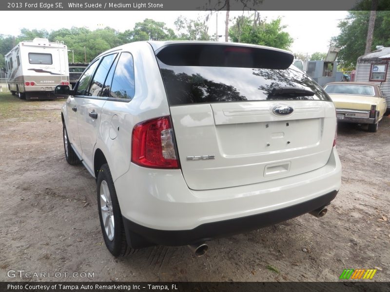 White Suede / Medium Light Stone 2013 Ford Edge SE