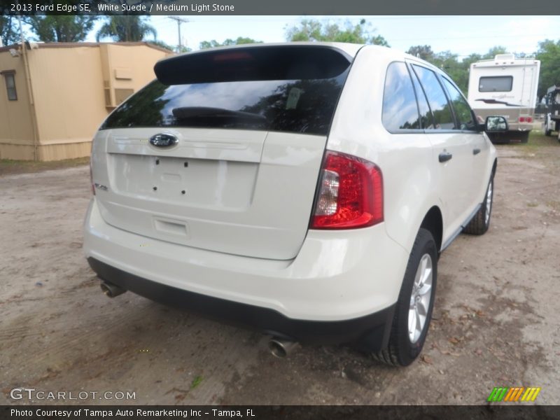 White Suede / Medium Light Stone 2013 Ford Edge SE