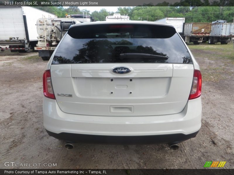 White Suede / Medium Light Stone 2013 Ford Edge SE