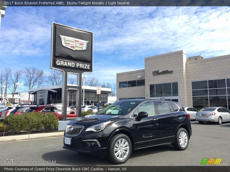 Ebony Twilight Metallic / Light Neutral 2017 Buick Envision Preferred AWD
