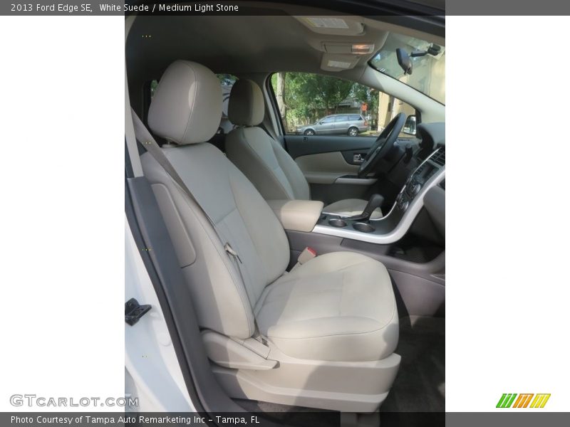 White Suede / Medium Light Stone 2013 Ford Edge SE