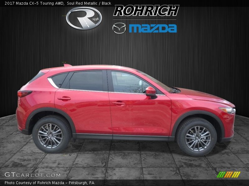Soul Red Metallic / Black 2017 Mazda CX-5 Touring AWD
