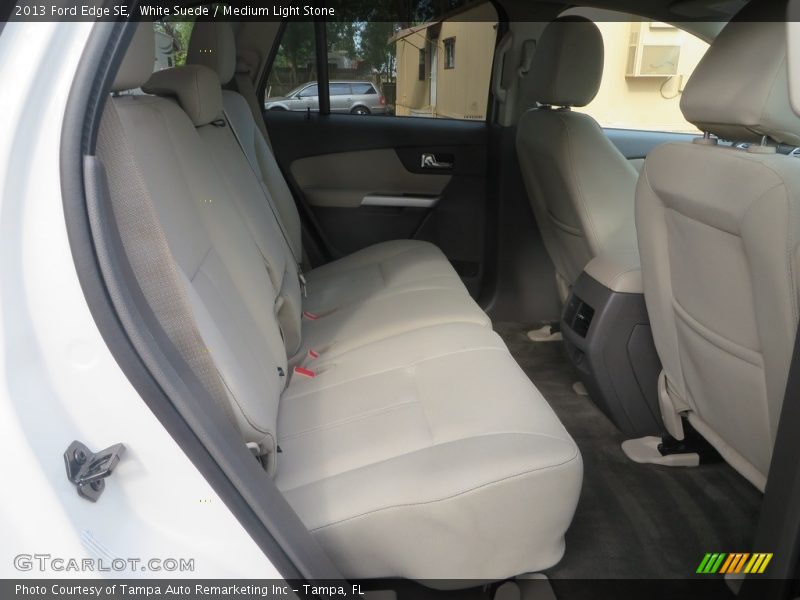 White Suede / Medium Light Stone 2013 Ford Edge SE
