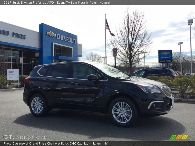 Ebony Twilight Metallic / Light Neutral 2017 Buick Envision Preferred AWD