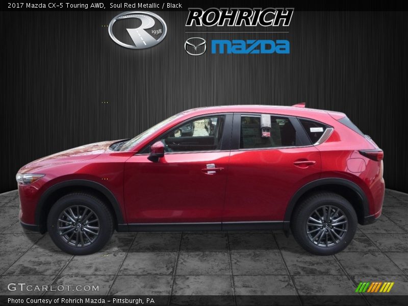 Soul Red Metallic / Black 2017 Mazda CX-5 Touring AWD