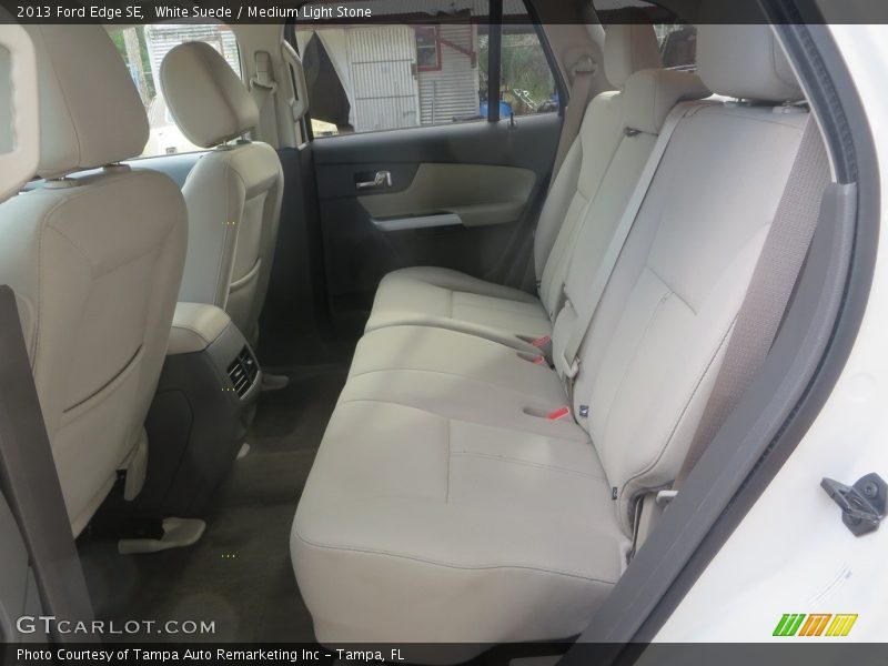 White Suede / Medium Light Stone 2013 Ford Edge SE