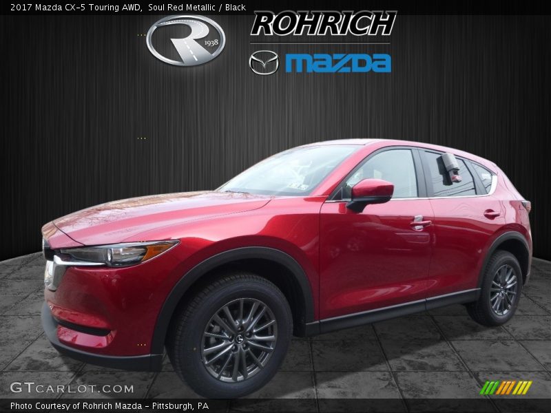 Soul Red Metallic / Black 2017 Mazda CX-5 Touring AWD