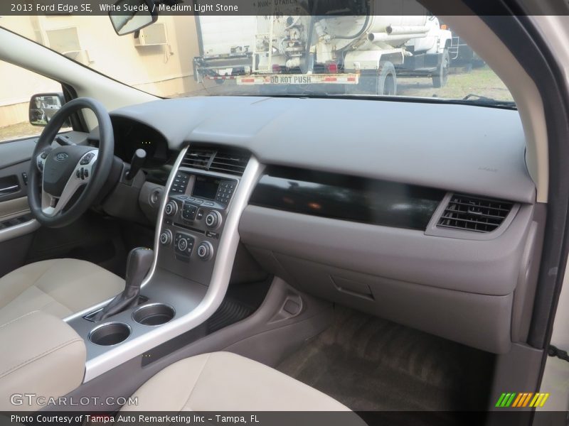 White Suede / Medium Light Stone 2013 Ford Edge SE