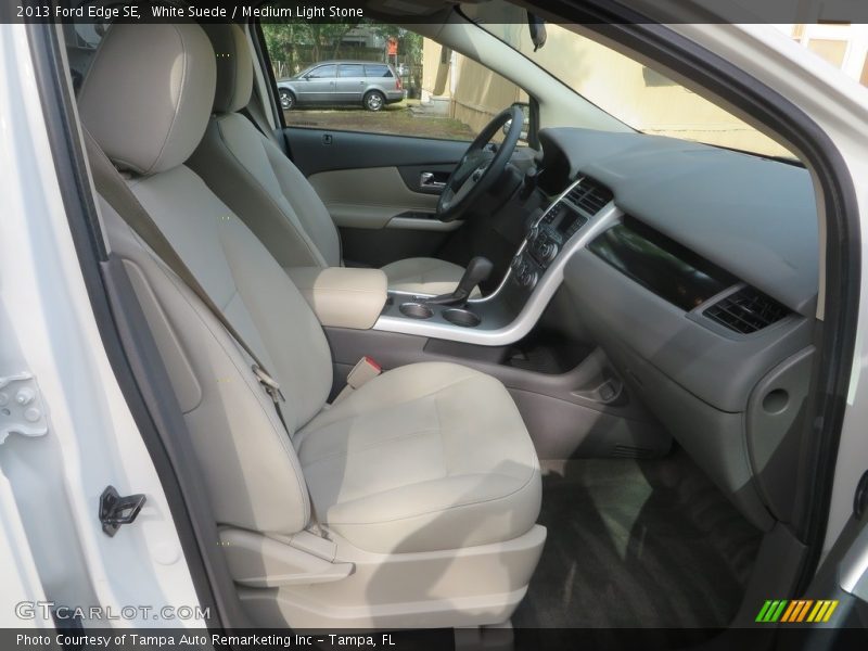 White Suede / Medium Light Stone 2013 Ford Edge SE