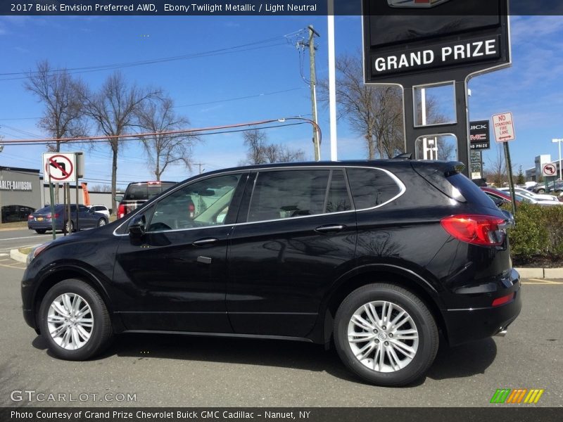 Ebony Twilight Metallic / Light Neutral 2017 Buick Envision Preferred AWD
