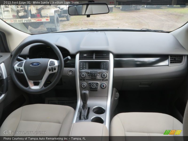White Suede / Medium Light Stone 2013 Ford Edge SE