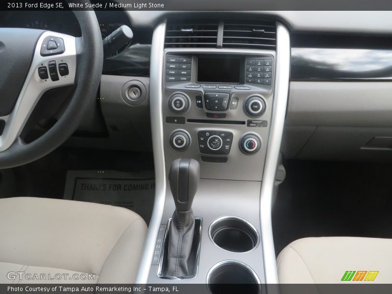 White Suede / Medium Light Stone 2013 Ford Edge SE