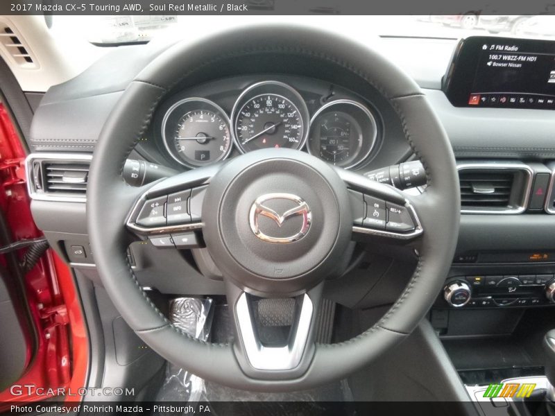 Soul Red Metallic / Black 2017 Mazda CX-5 Touring AWD
