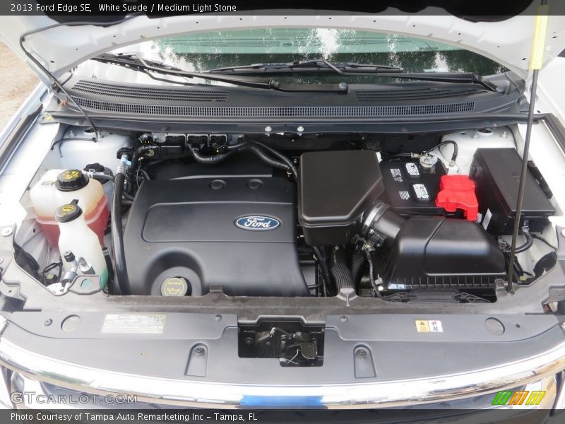 White Suede / Medium Light Stone 2013 Ford Edge SE