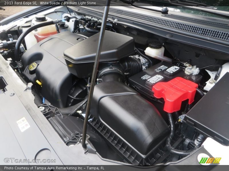 White Suede / Medium Light Stone 2013 Ford Edge SE
