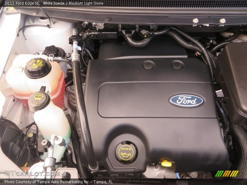 White Suede / Medium Light Stone 2013 Ford Edge SE