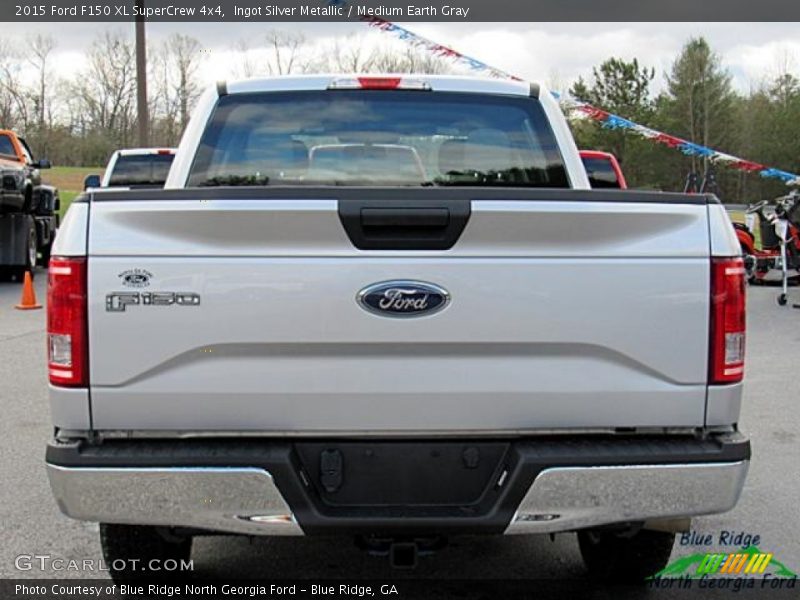 Ingot Silver Metallic / Medium Earth Gray 2015 Ford F150 XL SuperCrew 4x4