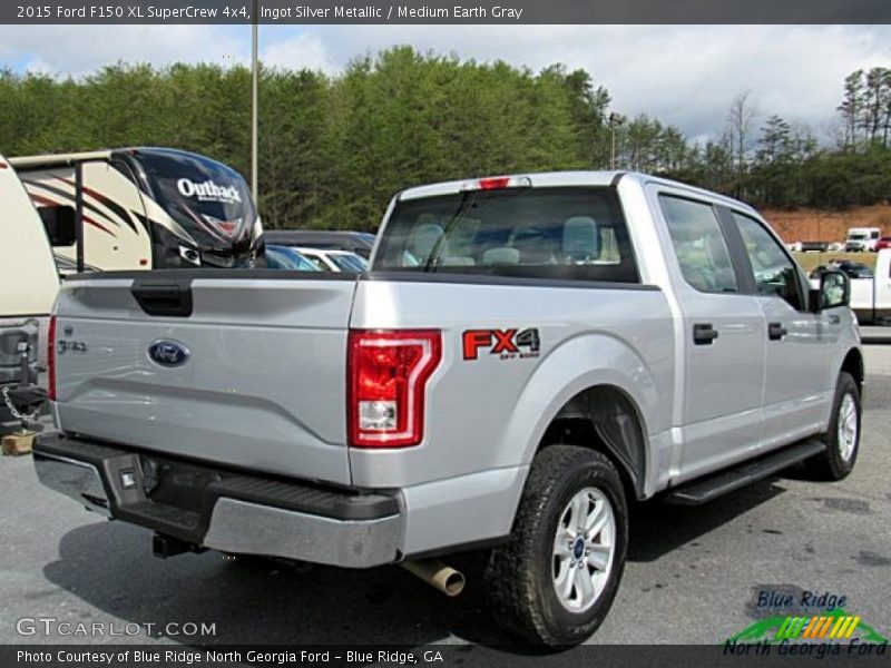 Ingot Silver Metallic / Medium Earth Gray 2015 Ford F150 XL SuperCrew 4x4