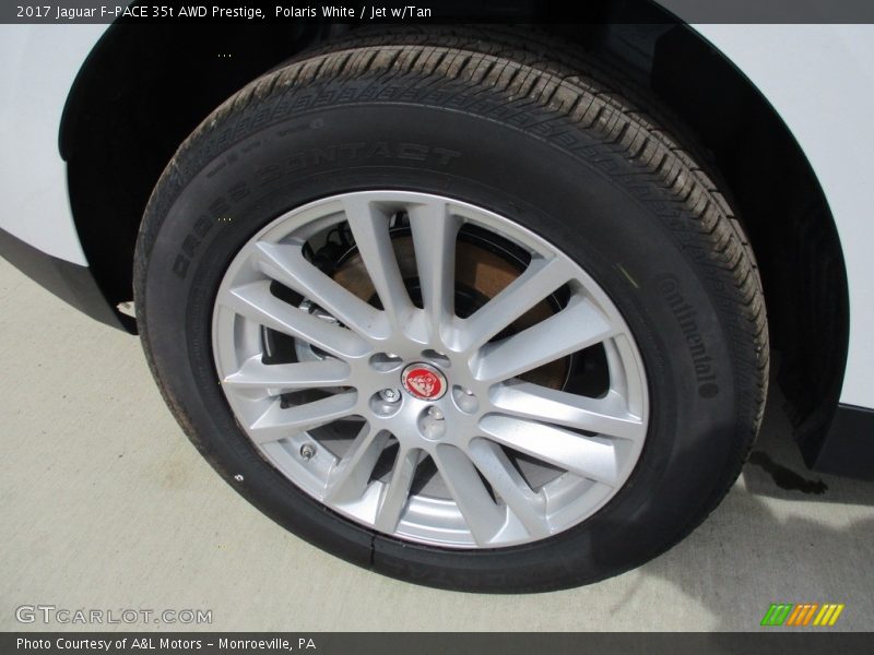 Polaris White / Jet w/Tan 2017 Jaguar F-PACE 35t AWD Prestige