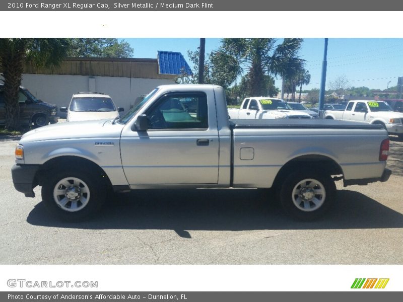 Silver Metallic / Medium Dark Flint 2010 Ford Ranger XL Regular Cab