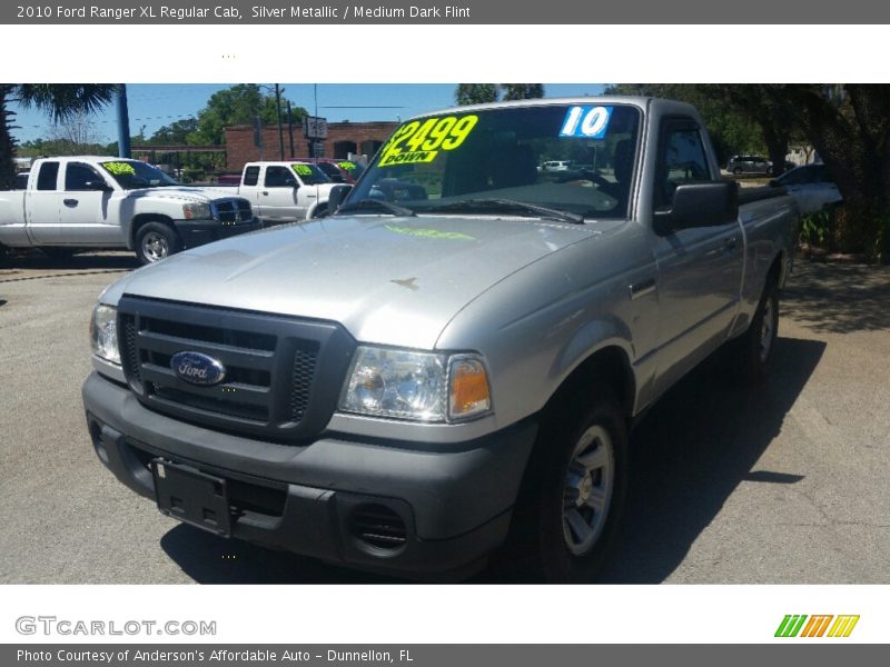 Silver Metallic / Medium Dark Flint 2010 Ford Ranger XL Regular Cab