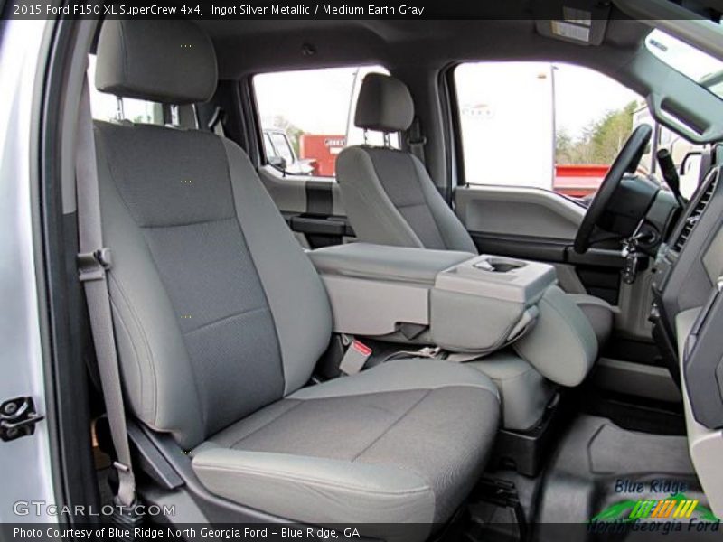 Ingot Silver Metallic / Medium Earth Gray 2015 Ford F150 XL SuperCrew 4x4