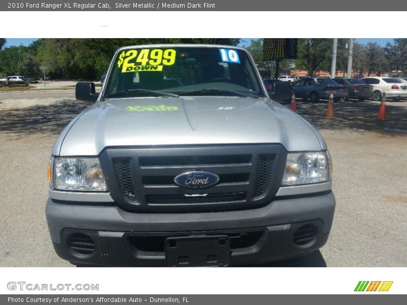 Silver Metallic / Medium Dark Flint 2010 Ford Ranger XL Regular Cab
