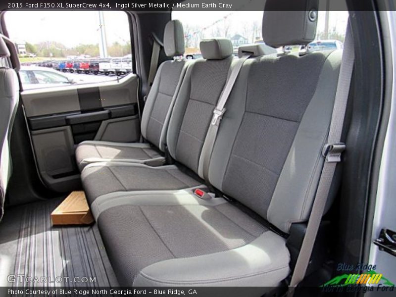 Ingot Silver Metallic / Medium Earth Gray 2015 Ford F150 XL SuperCrew 4x4