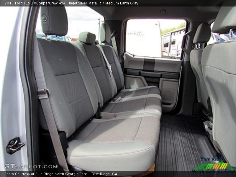 Ingot Silver Metallic / Medium Earth Gray 2015 Ford F150 XL SuperCrew 4x4