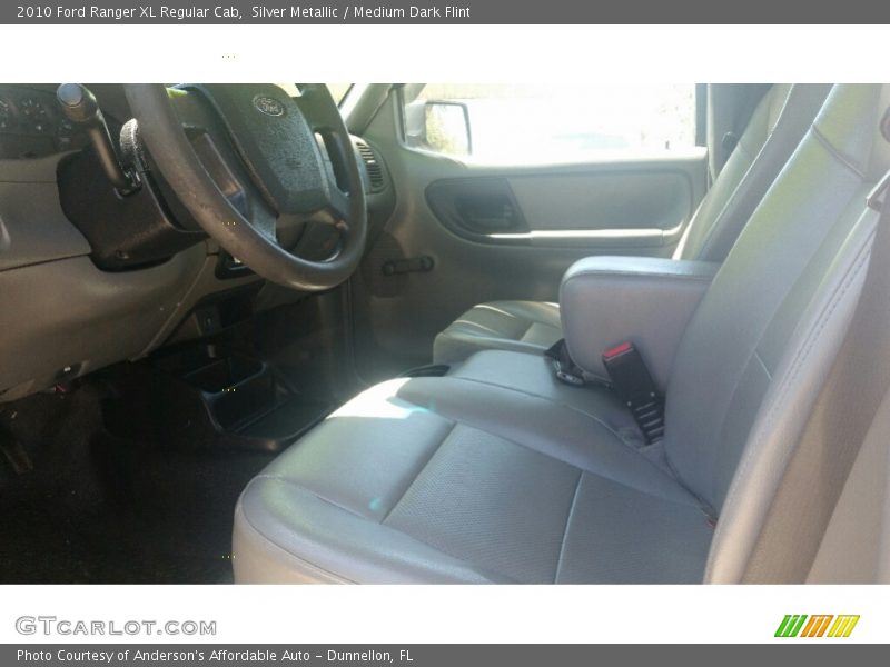 Silver Metallic / Medium Dark Flint 2010 Ford Ranger XL Regular Cab