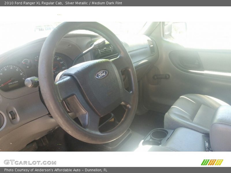 Silver Metallic / Medium Dark Flint 2010 Ford Ranger XL Regular Cab