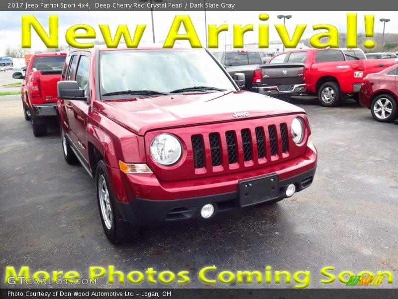 Deep Cherry Red Crystal Pearl / Dark Slate Gray 2017 Jeep Patriot Sport 4x4
