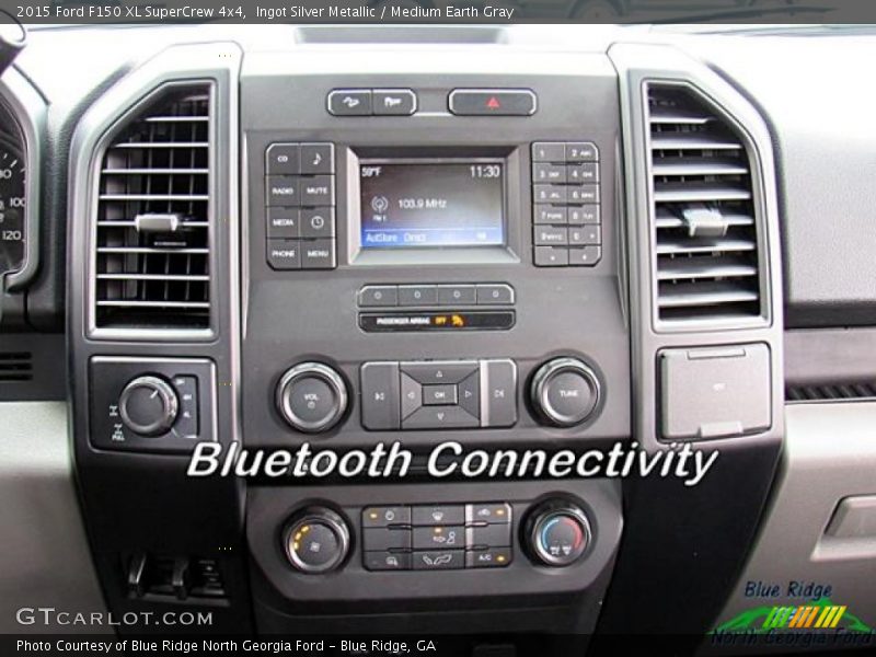 Ingot Silver Metallic / Medium Earth Gray 2015 Ford F150 XL SuperCrew 4x4