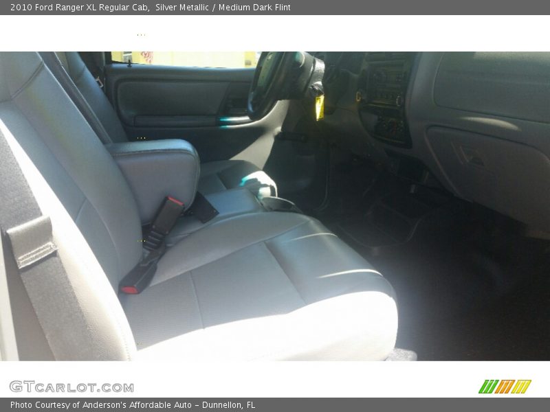 Silver Metallic / Medium Dark Flint 2010 Ford Ranger XL Regular Cab