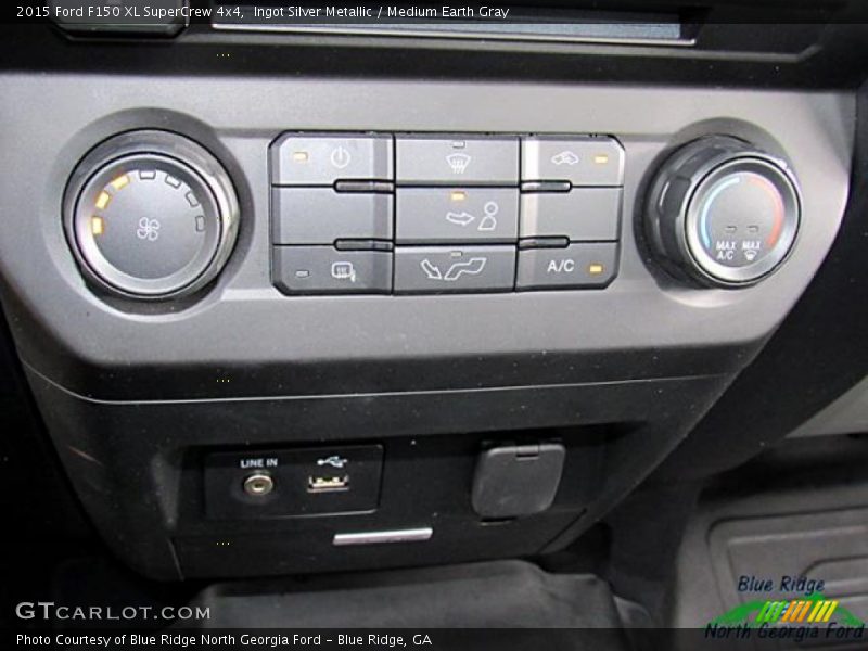 Ingot Silver Metallic / Medium Earth Gray 2015 Ford F150 XL SuperCrew 4x4