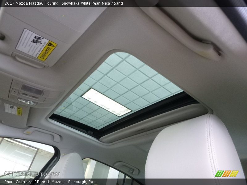 Snowflake White Pearl Mica / Sand 2017 Mazda Mazda6 Touring