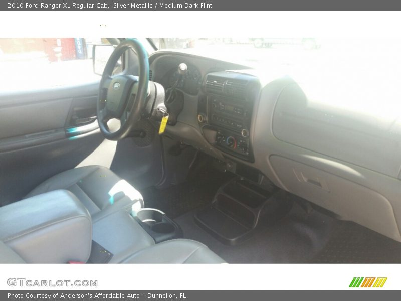 Silver Metallic / Medium Dark Flint 2010 Ford Ranger XL Regular Cab