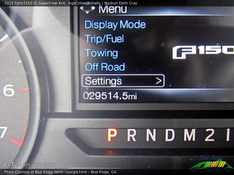 Ingot Silver Metallic / Medium Earth Gray 2015 Ford F150 XL SuperCrew 4x4