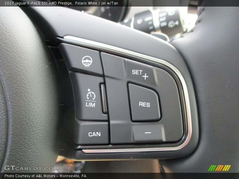 Polaris White / Jet w/Tan 2017 Jaguar F-PACE 35t AWD Prestige