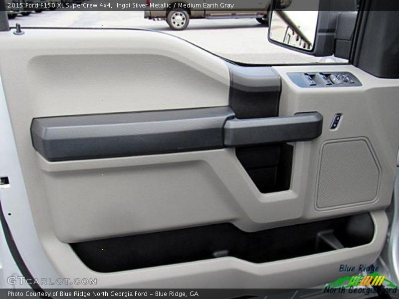 Ingot Silver Metallic / Medium Earth Gray 2015 Ford F150 XL SuperCrew 4x4